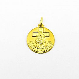 MEDALLA GAUCHITO GIL 13MM /O.AMARILLO